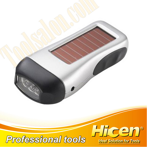 3 LED Solar Flashlight