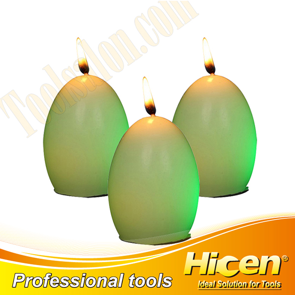 Non-toxic Wax Egg Shaped LED Candles For Halloween