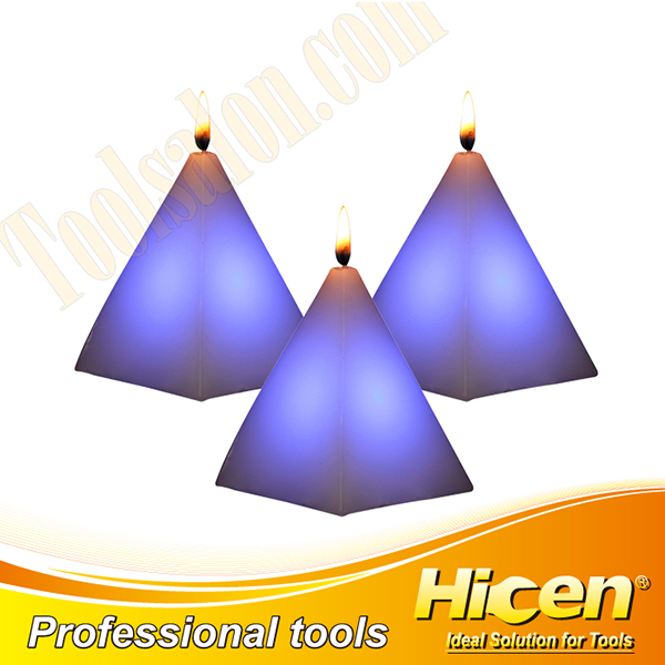 Non-toxic Wax Triangle LED Candles For Decoration