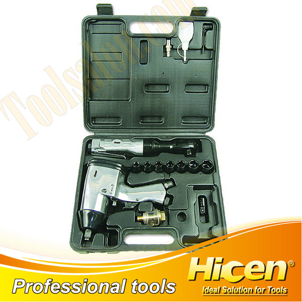 14pcs Air Impact Ratchet Wrench Kit
