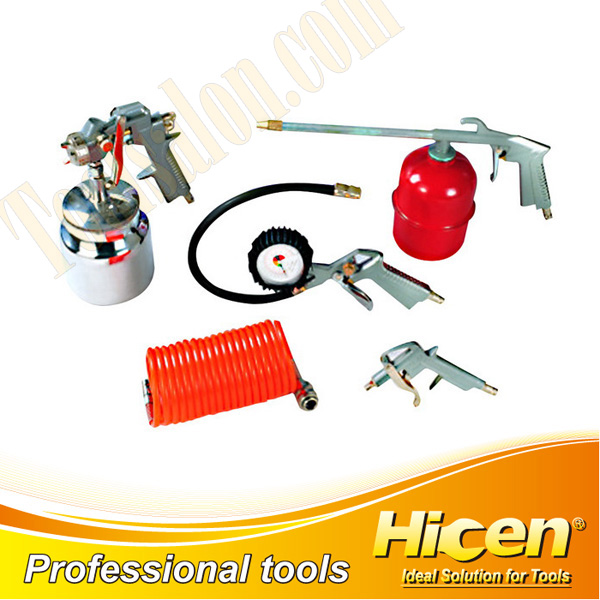 5pcs Air Tools Kit Suction/Gravity Spray Gun