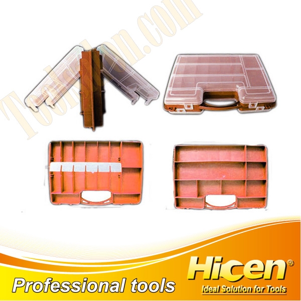 Plastic Double Side Tool Organizer with Removable Compartments