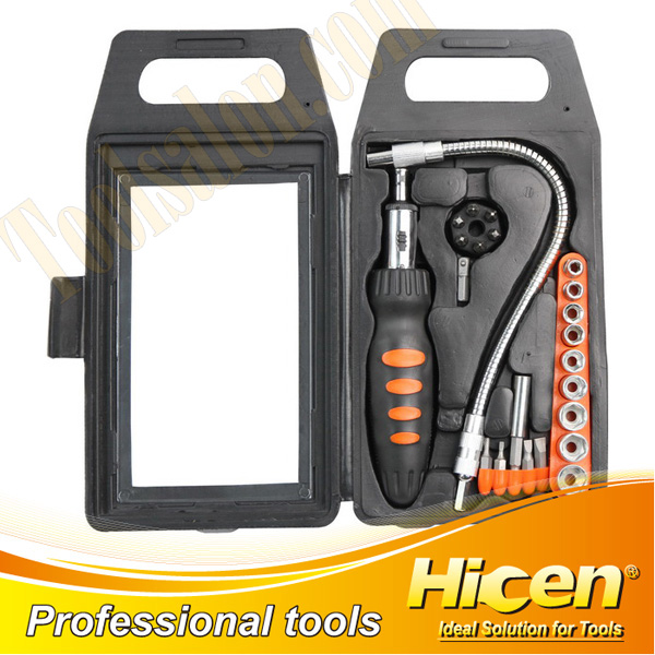 24 PCS Ratchet Screwdriver & Bits Set