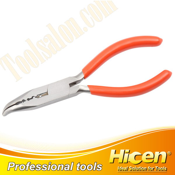 Bent Nose Fishing Pliers Dipped Handle