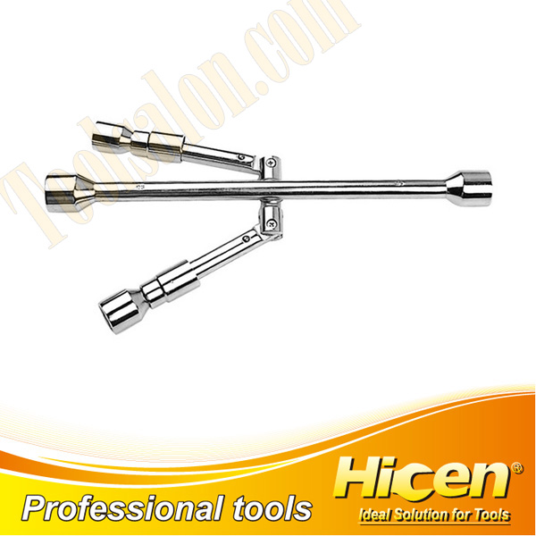 Folding 4-Way Rim Wrench