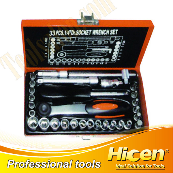 33 PCS 1/4"  Dr. Sockets Set