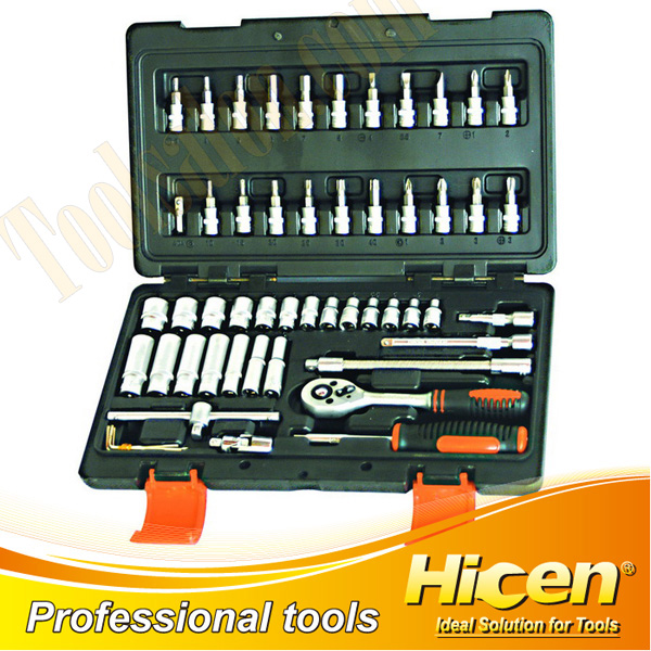 53 PCS 1/4" Dr. Sockets And Bits Set