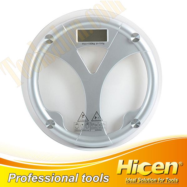Digital Round LCD Bathroom Scale,LCD Display 