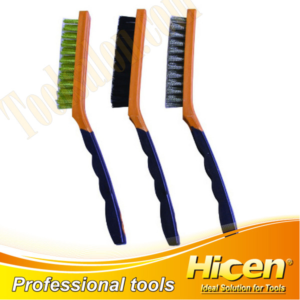 3 PCS Brush Set, PP Wire Brush, Stainless Wire Brush, Brass Wire Brush