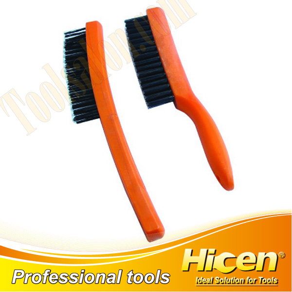 2 PCS Scratch Steel Wire Brush Set with Plastic Handle