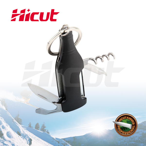 4 In 1 Stainless Steel Mini Gift Multi Knife With Key Ring