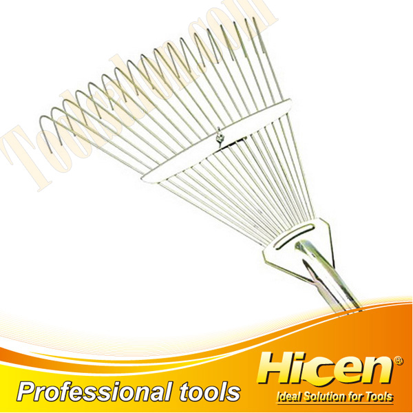 Round Galvanized Steel Teeth Garden Leaf Rake