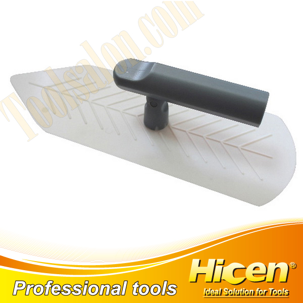 Leaf-shaped Plastering Trowel with Plastic Handle