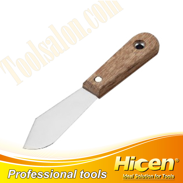 Wooden Handle Scraper and Putty Knife with Hanging Hole