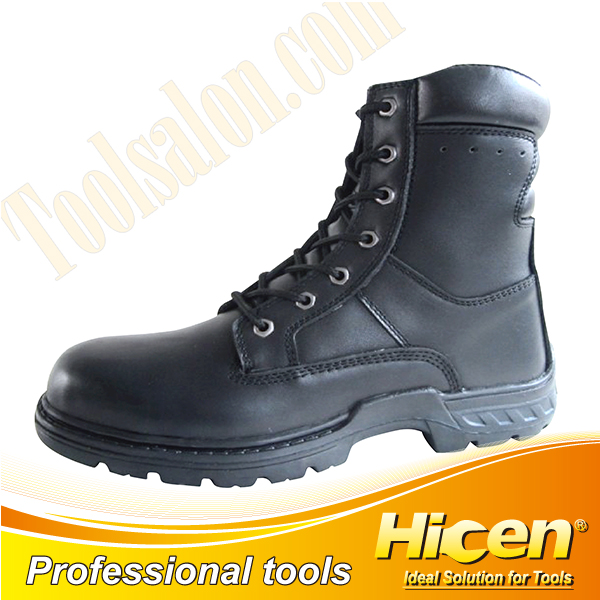 Black Full Grain Leather Safety Shoes