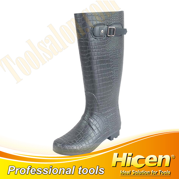 PVC Children Rain Boots with Cotton Lining