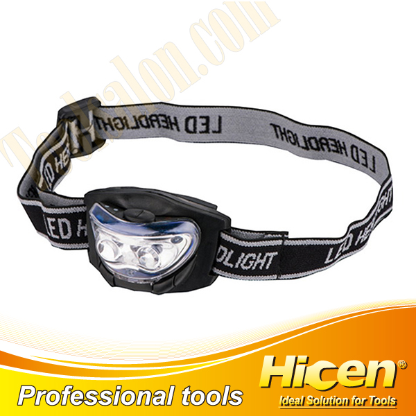Adjustable 2 White LED And 1 Red Led Head Lamp