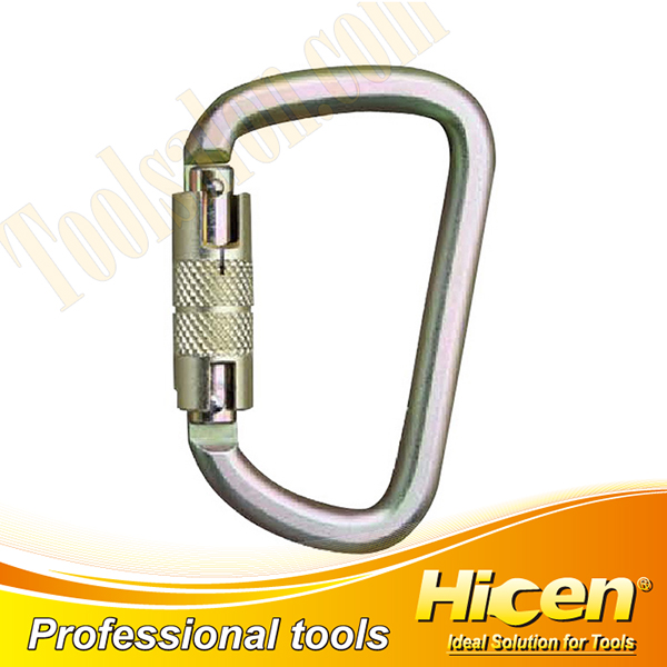 EN362 D-shape Carabiner with Screw Lock