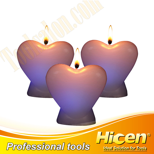 Heart Shaped LED Color Changing Candle For Valentine's Day