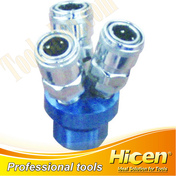 3 Way Air Quick Release Manifold Coupler